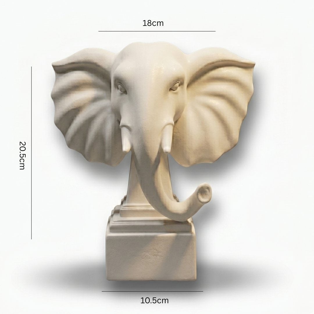 Majestic Elephant Head Showpiece IDC71-A191