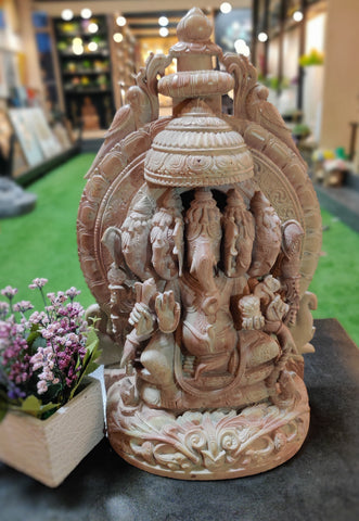 Lord Ganesha carved in Stone ID3-2