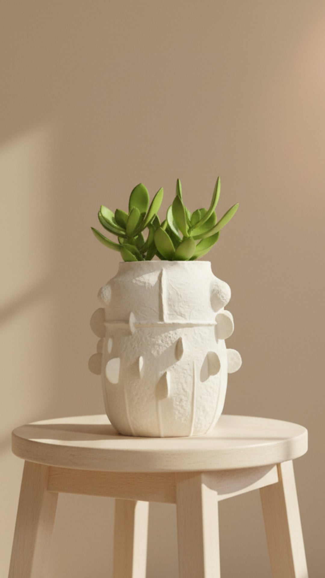 Runic Primitive Ceramic Designer Vase IDC243-A7