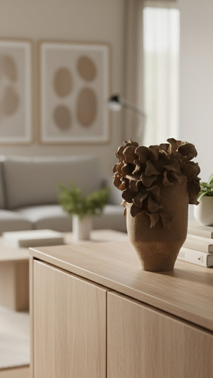 "Terra Petal" Sculptural Vase  IDC243-A34