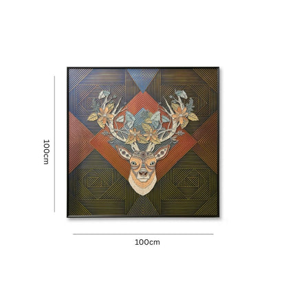 Deer Head Framed Wall Art IDC118-A11