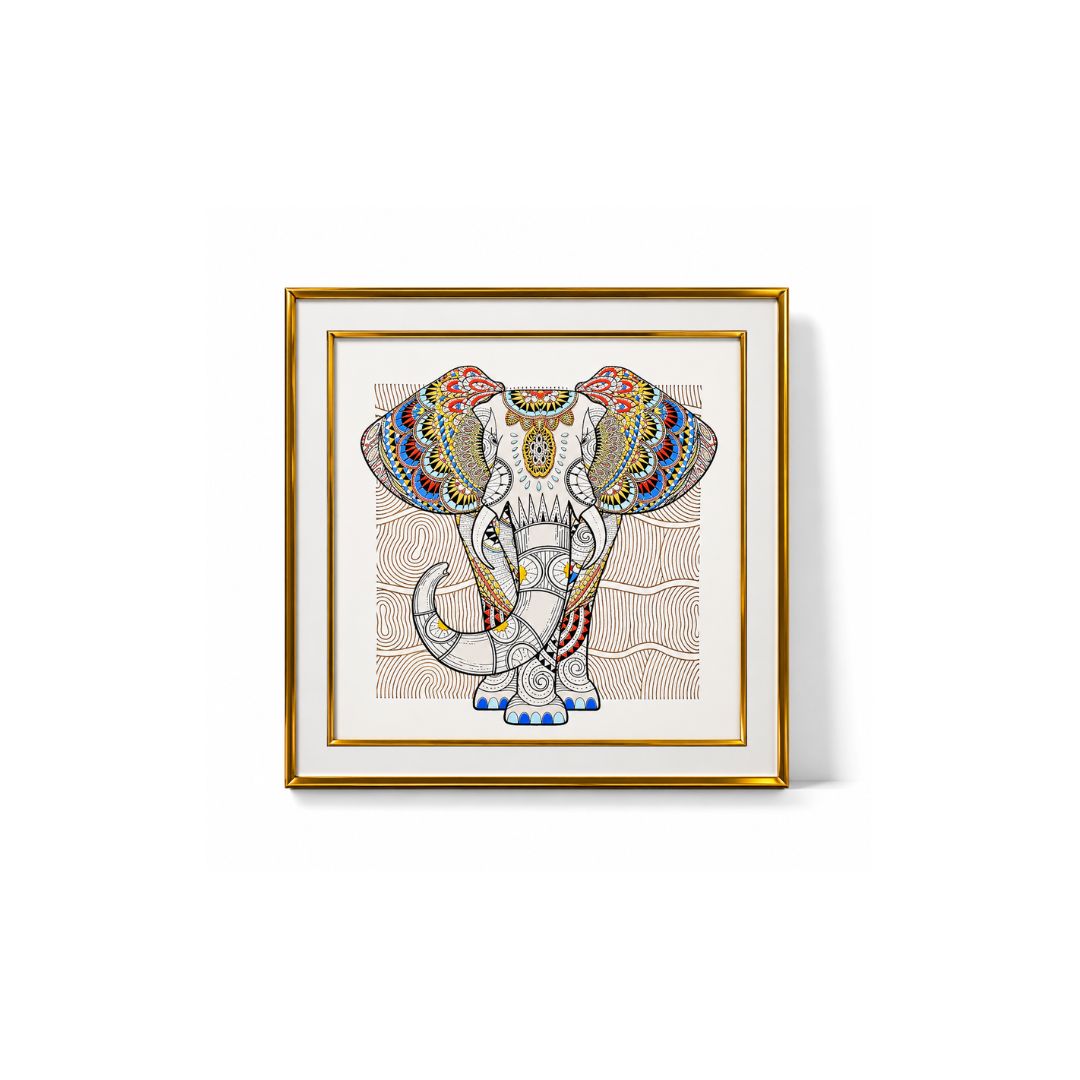 Elephant Framed Wall Art IDC118-A13