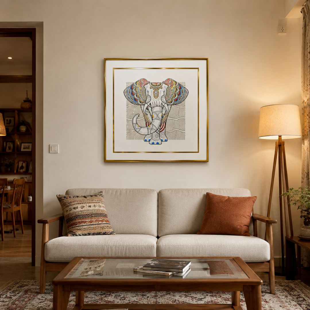 Elephant Framed Wall Art IDC118-A13