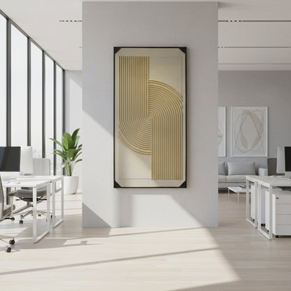 Natural Wood Swirl Relief  Frame IDC121-A34