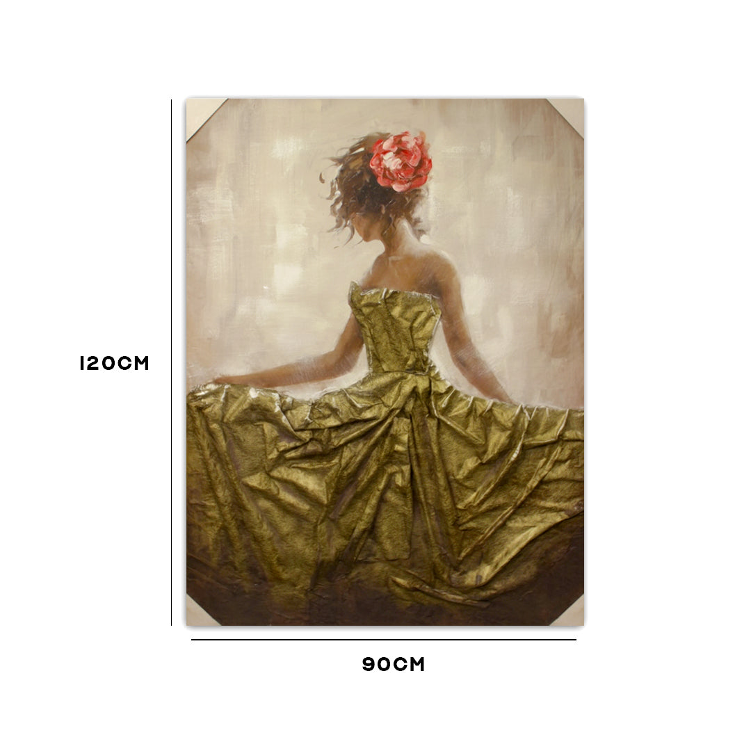 Elegant Gold Dress Wall Art IDC121-A8