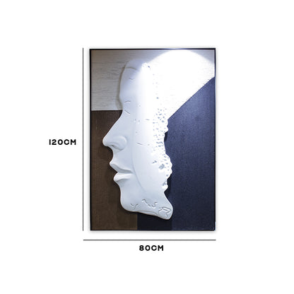 Abstract 3D Face Wall Frame IDC170-A126