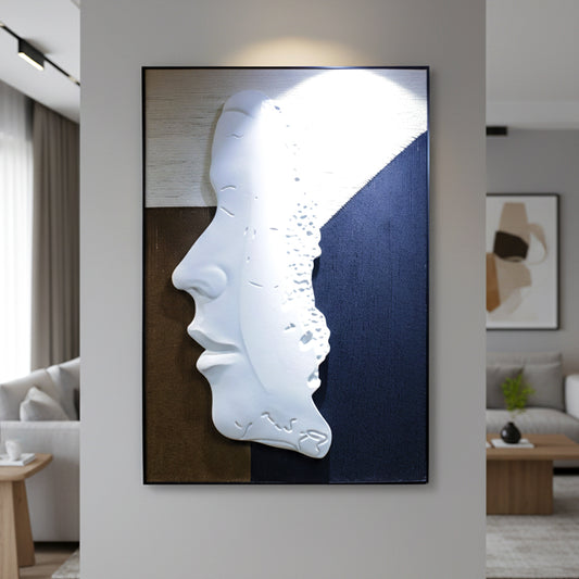 Abstract 3D Face Wall Frame IDC170-A126