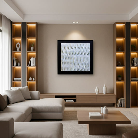 Abstract Textured Wall Frame IDC170-A128