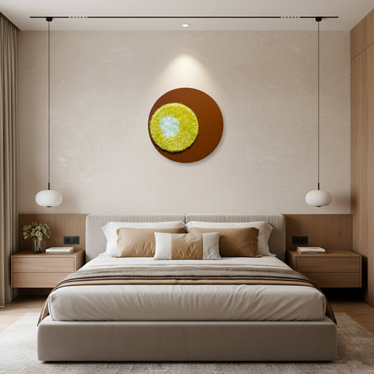 Solar Bloom Textured Wall Frame - IDC170-A136