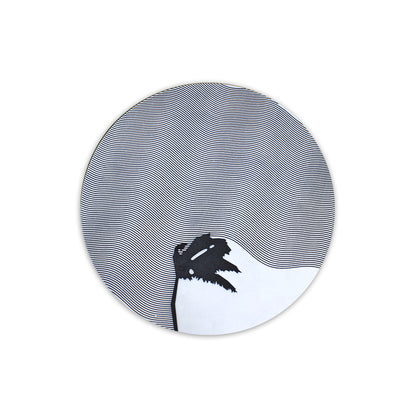 Minimalist Textured Circle Wall Frame IDC170-A138