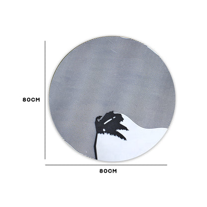 Minimalist Textured Circle Wall Frame IDC170-A138
