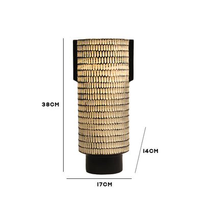 Black & White Checkered Textured Vase - LargeShowpiece IDC179-A56