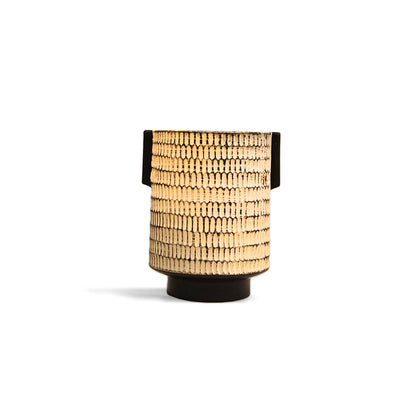 Black & White Checkered Textured Vase - Small Showpiece IDC179-A57