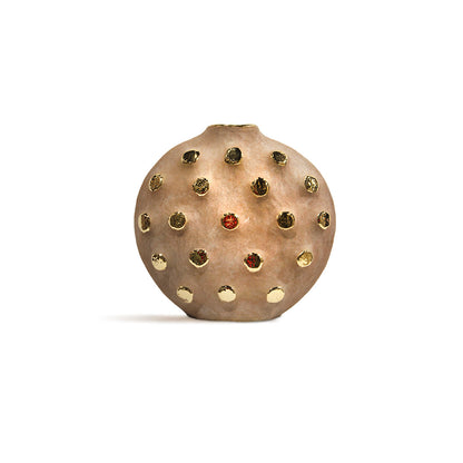 Ceramic Vase with Golden Studs - IDC179-A58
