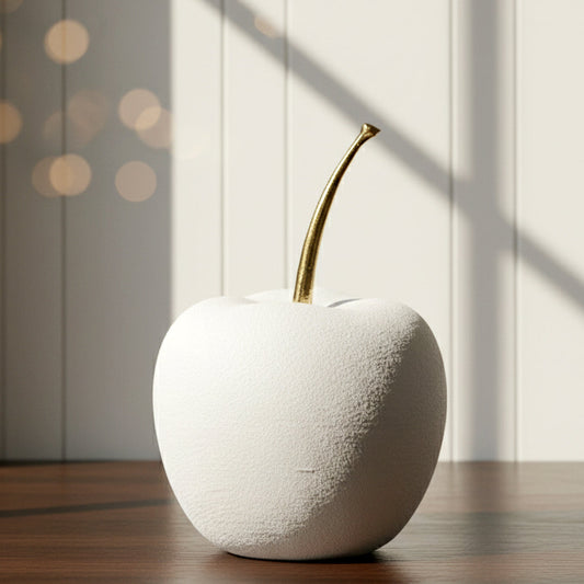 White Apple Decorative Artifact Large- IDC179-A62