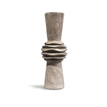 Tall Grey Ripple Vase IDC179-A68