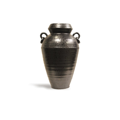 Tall Black Classic Vase with Handles  IDC179-A72