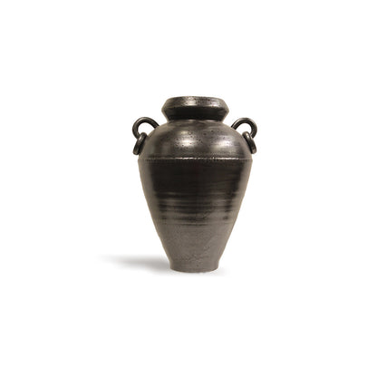 Small Black Classic Vase with Handles IDC179-A73