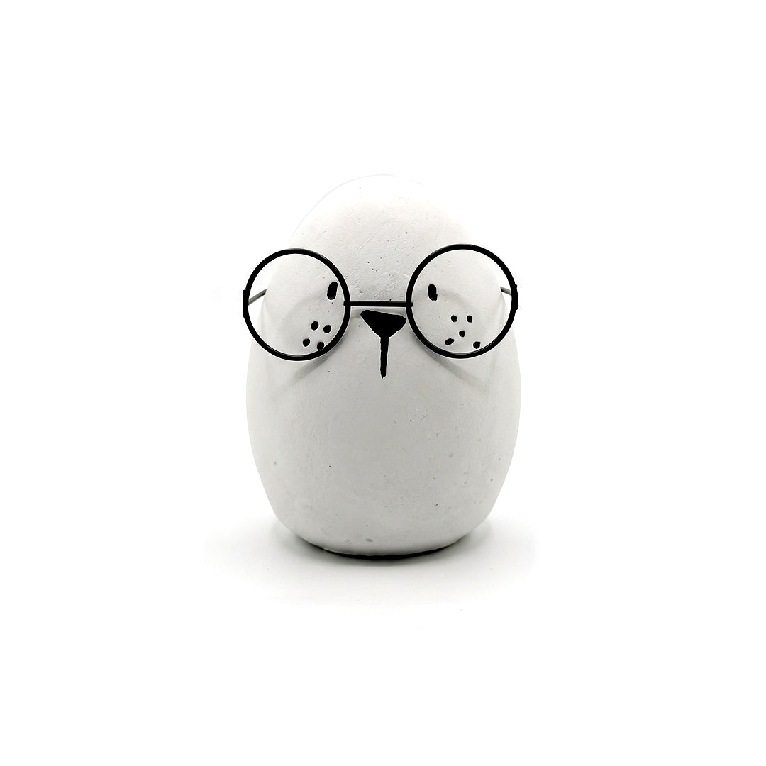 Egg-Shaped Figurine with Glasses  IDC201-A243