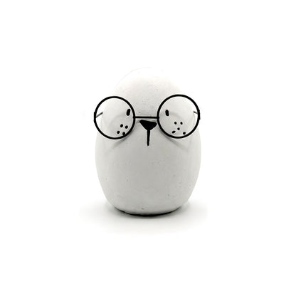 Egg-Shaped Figurine with Glasses IDC201-A244