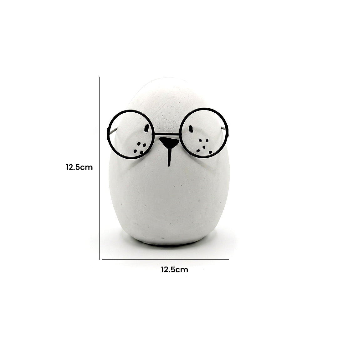 Egg-Shaped Figurine with Glasses  IDC201-A243