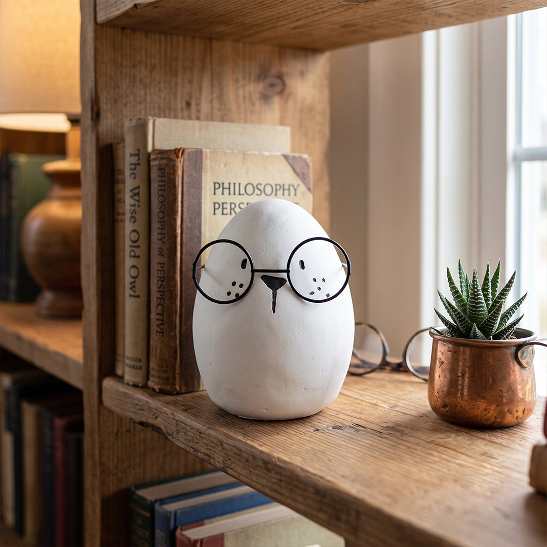 Egg-Shaped Figurine with Glasses IDC201-A244