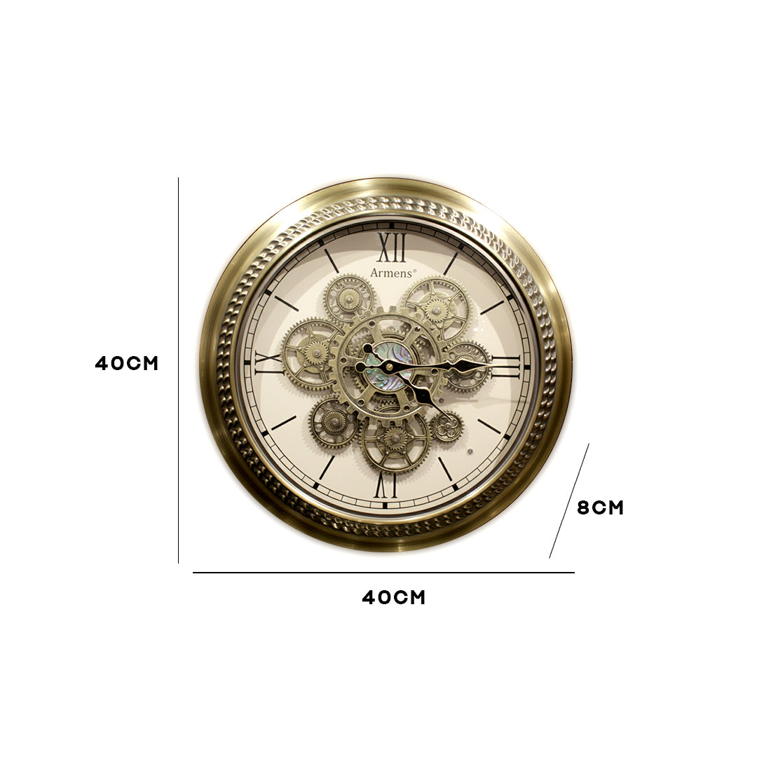 Antique Brass Convex Wall Clock IDC214-A19