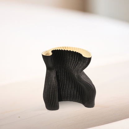 "Pleated Bodice" Sculptural Ceramic Vase - Large - IDC243-A16