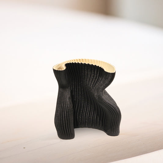 "Pleated Bodice" Sculptural Ceramic Vase - Large - IDC243-A16