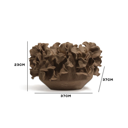 "Terra Petal" Sculptural Display Bowl Showpiece - IDC243-A35