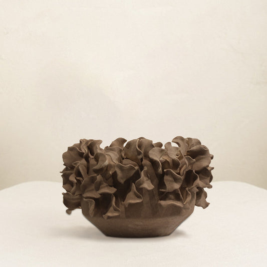 "Terra Petal" Sculptural Display Bowl Showpiece - IDC243-A35