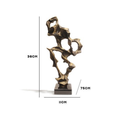 Flowing Form Gold Finish Showpiece IDC244-A26