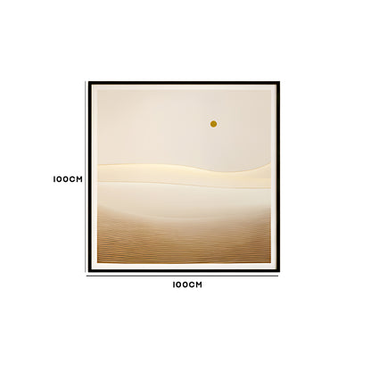 Minimalist Desert Sun Gold Wall Art IDC62-A89