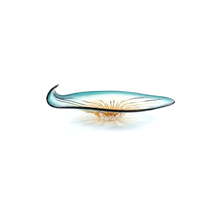 Celestine Wave Glass Showpiece IDC67-A134