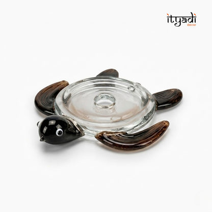 Designer Turtle Glass Showpiece IDC67-A154