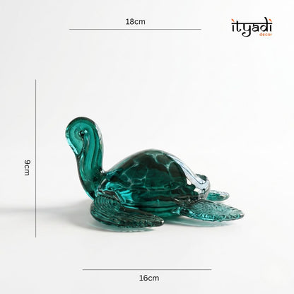 Glass Turtle Showpiece IDC67-A155