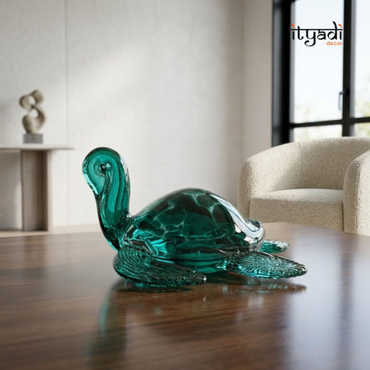 Glass Turtle Showpiece IDC67-A155