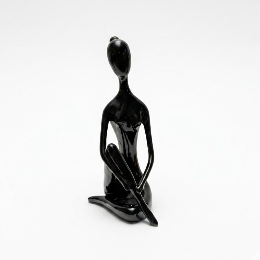 Black Abstract Sitting Lady  Showpiece IDC71-A210