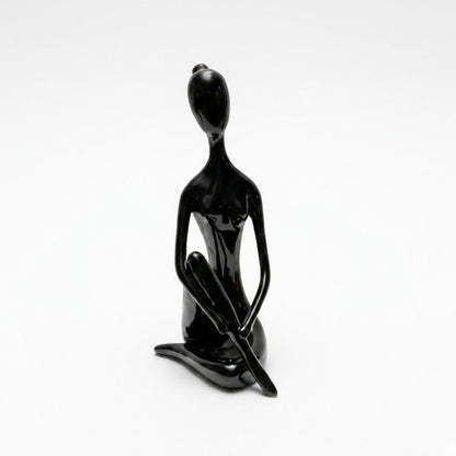 Black Abstract Sitting Lady  Showpiece IDC71-A210
