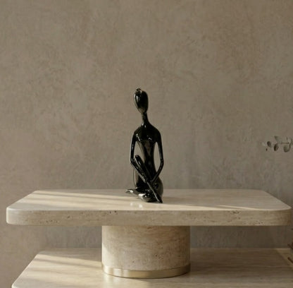 Black Abstract Sitting Lady  Showpiece IDC71-A210