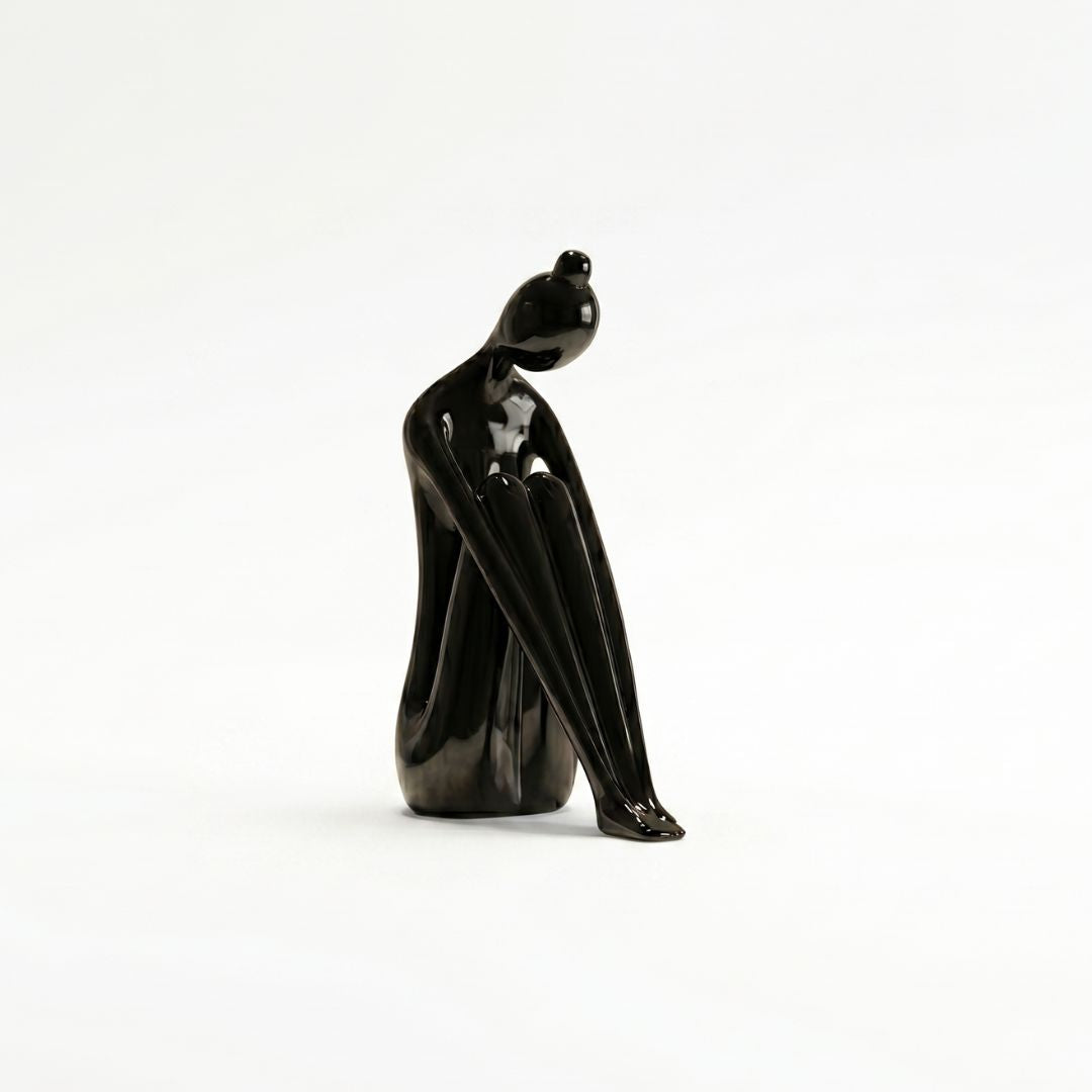 Modern Abstract Sitting Woman Sculpture Showpiece IDC71-A212