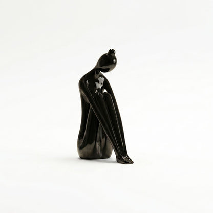 Modern Abstract Sitting Woman Sculpture Showpiece IDC71-A212
