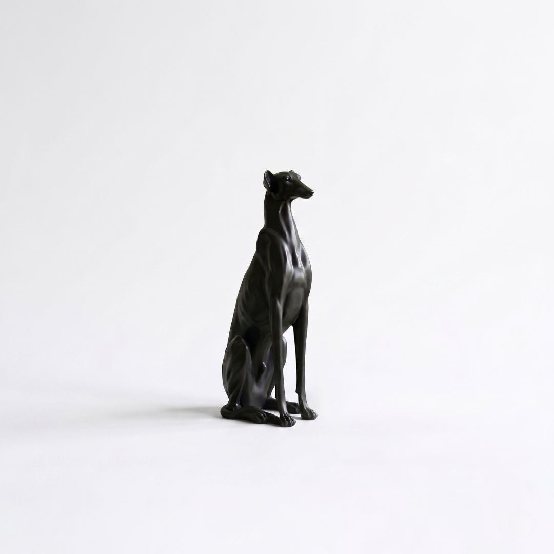 Black Greyhound Dog Showpiece IDC71-A229