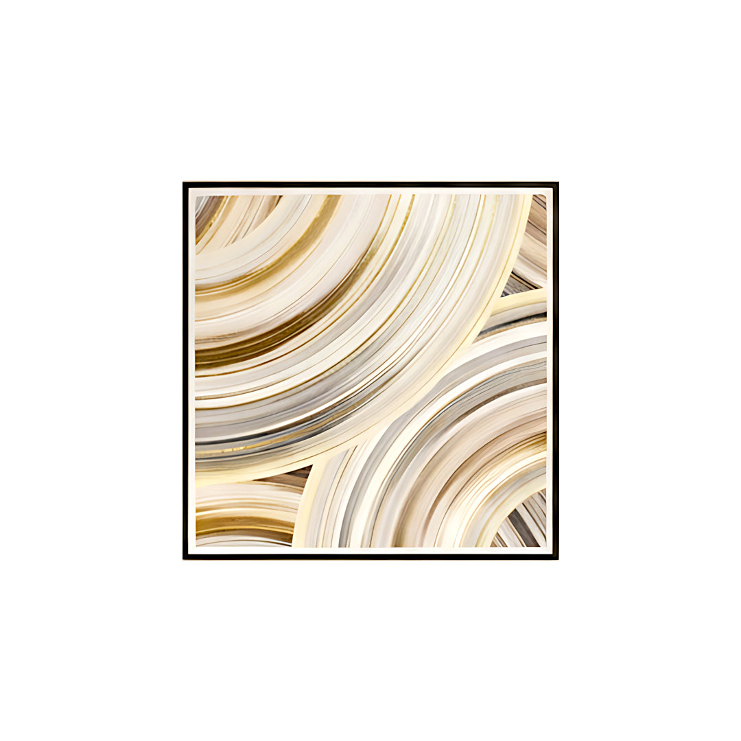 Golden Swirl Abstract Luxe Wall Art IDC62-A92