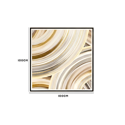Golden Swirl Abstract Luxe Wall Art IDC62-A92