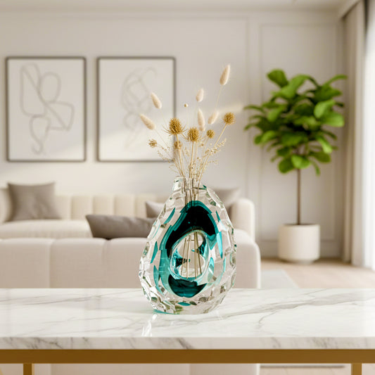 Abstract Crystal Glass Vase IDC67-A107