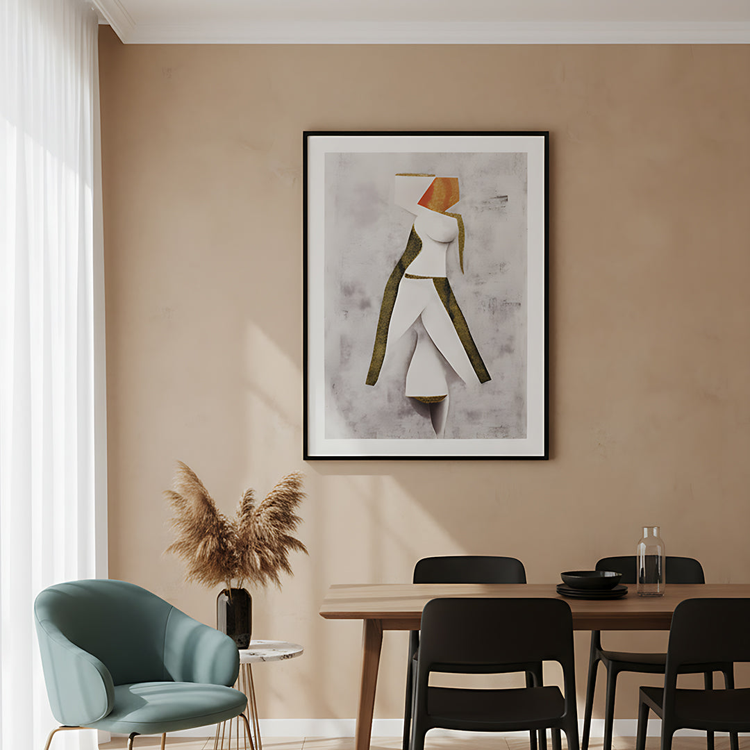 Abstract Silhouette Framed Wall Art IDC62-A100
