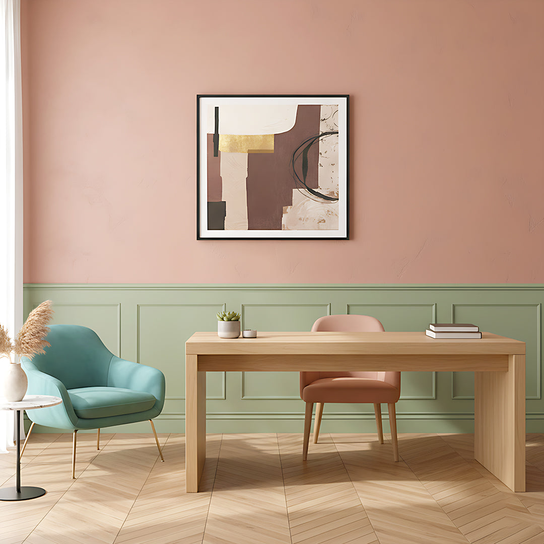 Abstract Earth-Tone Wall Art IDC62-A114