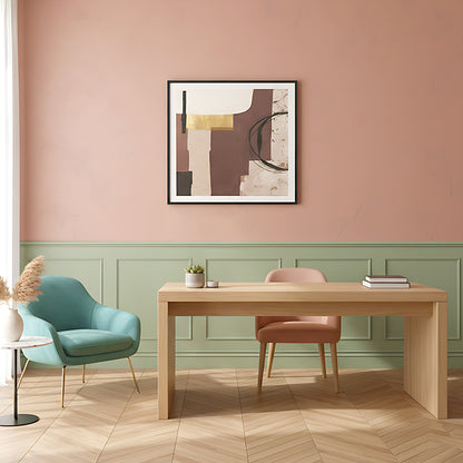 Abstract Earth-Tone Wall Art IDC62-A114