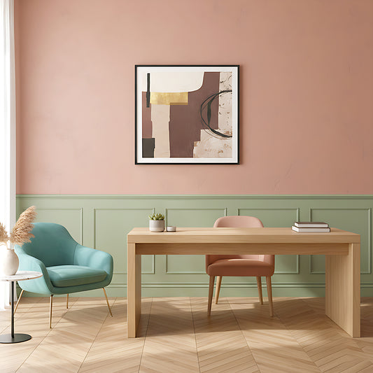 Abstract Earth-Tone Wall Art IDC62-A114